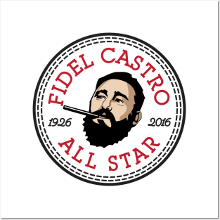 Fidel Castro All Star Converse Logo Posters and Art